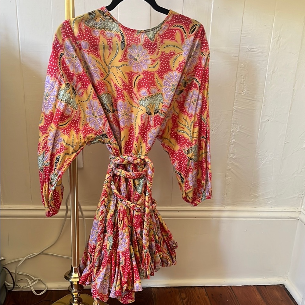 Vibrant Floral Long Sleeve Dress